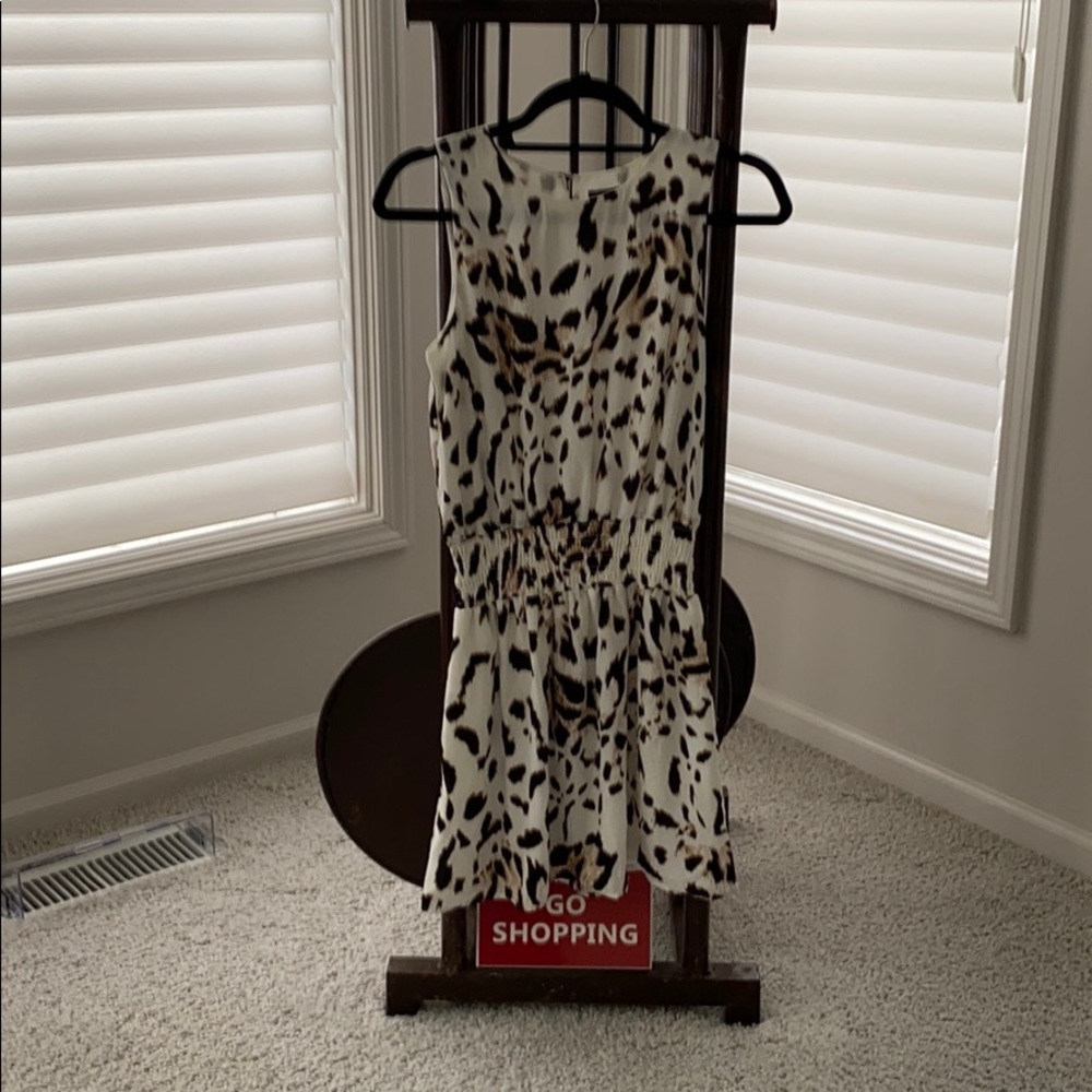 Vince Camuto animal print romper sundress xs